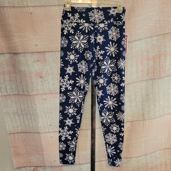 Satina High Waisted Snowflake Leggings - Picture 1 of 8